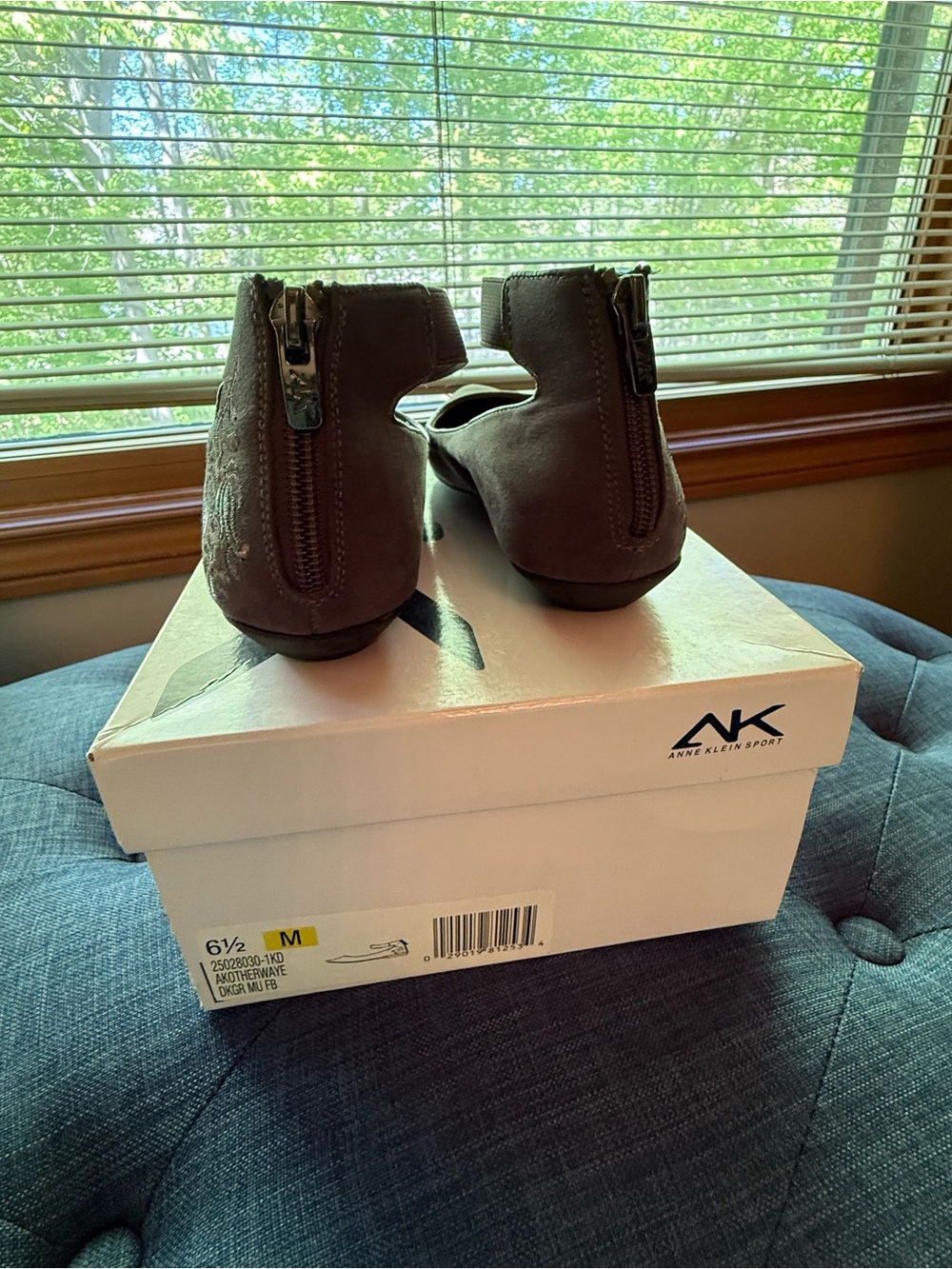 Anne Klein Sport Grey Suede Shoes